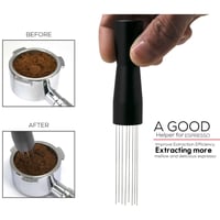 مفكك تكتلات قهوة اسبريسو موزع وممهد احترافي اسود