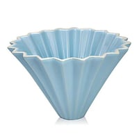 قمع تقطير V60 مموج سيراميك 01 سماوي