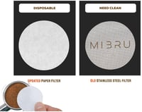 فلتر ورقي دائري للاسبريسو مقاس 54مم مناسب بريفيل و...