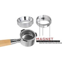 حلقة قهوة مقاس 53 مم لون فضي