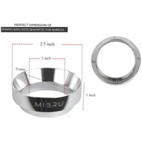 حلقة قهوة مقاس 51 مم ديلونجي لون فضي