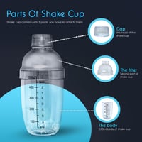 شيكر شفاف سعة 500 مل