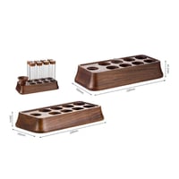 مجموعة من 8 قوارير سنقل دوز زجاجية مع قاعدة ة قمع...