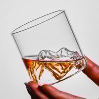 مجموعة من كاسين زجاجيين سعة 170 مل