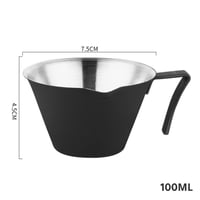 كوب قياس اسبريسو استانليس ستيل بمقياس داخلي 100 مل