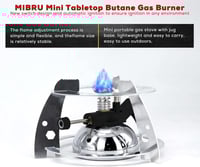 موقد غاز صغير مع قاعدة للابريق