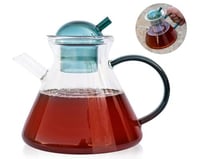 ابريق زجاجي للشاي و الاعشاب سعة 480مل اخضر