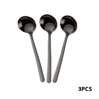 مجموعة من ثلاث ملاعق اسبريسو استانليس ستيل لون اسو...