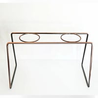 قاعدة تقطير القهوة مزدوجة معدنية