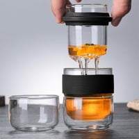 كوب تحضير الشاي و الأعشاب مع حقيبة