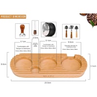 قاعدة أدوات الاسبريسو (ستاند) خشبيه فاخرة مناسبة ل...