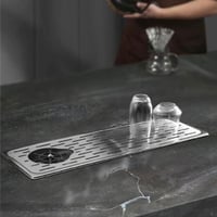 رينزر غسالة الاكواب و ادوات تحضير القهوة فضي