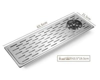 رينزر غسالة الاكواب و ادوات تحضير القهوة فضي