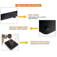 ميزان قهوة الكتروني دقيق قابل للشحن