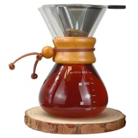 مجموعة تقطير القهوة المختصة بفلتر من الستانليس ستي...