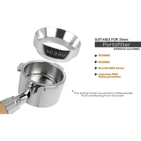 حلقة قهوة مقاس 51 مم ديلونجي لون فضي