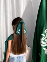 ربطة شعر بـ شعار سيفين ونخله