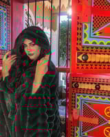 بشت نسائي مغربي فرو ناعم من الخارج