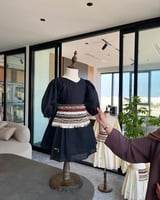 فستان بناتي بشك ع الخصر