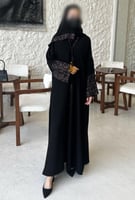 عباية كشميري أسود متجر ريف