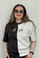 تيشرت النصر بلون أبيضxأسود