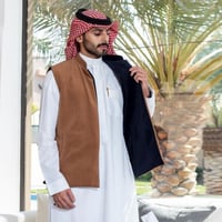 سديري جوخ رجالي لون كحلي _ بيج