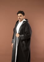 فروه جوخ اسود ومن الداخل فرو ناعم