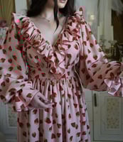 فستان رمضاني وردي