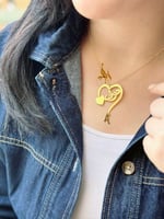 سلسال بالاسم و الحرف مطلي ذهب