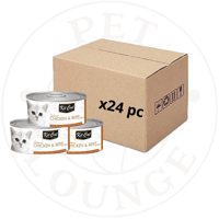 24-طعام رطب معلب للقطط بالدجاج ولحم البقر - Kit Ca...