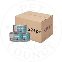 24-طعام رطب معلب للقطط دجاج وسلمون بالمرق - 85g Lo...