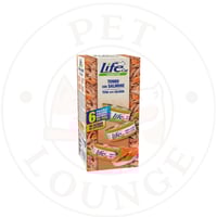 طعام رطب معلبات للقطط تونة وسلمون - 6x50g LifeCat