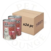 24-طعام رطب معلب للقطط قطع لحم بقري بالمرق 415g -...