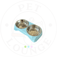 صحن طعام ستيل دبل دائري بقاعدة 3D تصميم