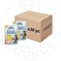 30-طعام رطب ظرف للقطط الصغيرة بالدجاج - 70g Life C...