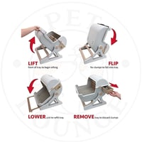 لتربوكس للقطط نصف اتوماتيك تنظيف سريع