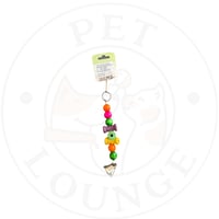 لعبة تعليق قفص طيور كور ملونة مع جرس