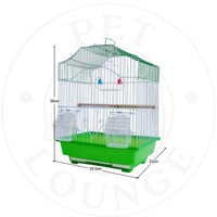 قفص طيور مع 2 ماكلية وعصا + لعبة