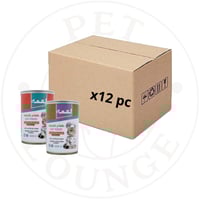 12-طعام رطب معلب للقطط دجاج و بط بالمرق - 400g Loq...
