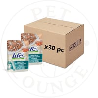 30-طعام رطب ظرف للقطط بالتونة مع الاسكا وسلمون 70g...