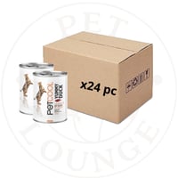 24-طعام رطب معلب للقطط بالمرق -PetCool 405g-قطع دج...