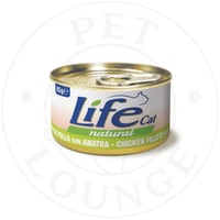 طعام رطب معلب للقطط فيلية دجاج مع بط - 85g LifeCat