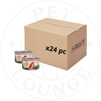 24-طعام رطب معلب للقطط دجاج وجزر بالمرق - 80g Natu...