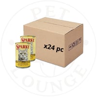 24-طعام قطط رطب معلب قطع دجاج - 415g Sparky