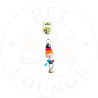 لعبة طيور تعليق سلسلة كورة بلاستيك مع جرس