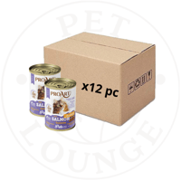 12-طعام رطب معلب للقطط المعقمة بالسلمون مهروس - 40...