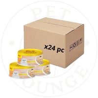 24-طعام رطب معلب للقطط بالدجاج في المرق - 80g Me-O