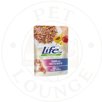 طعام رطب ظرف للقطط تونة وفواكة مشكلة - 70g Life Ca...