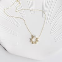 سلسال اللؤلؤ والالماس فضة عيار 925