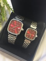 بكج ساعات RAFAL فضي احمر